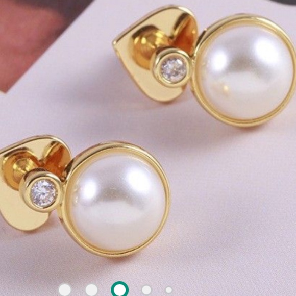♠️Kate Spade "Rise and Shine" pearl studs. - Picture 4 of 6